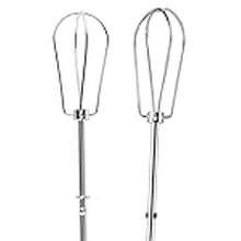 W10490648 Hand Mixer Attachment Beaters for KitchenAid KHM2B, AP5644233, PS4082859 Replacements., Silver