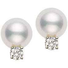 mikimoto pearl stud earrings