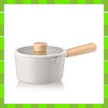 NEOFLAM FIKA Milk Pan for Stovetops and Induction, Wood Handle, Made in  Korea