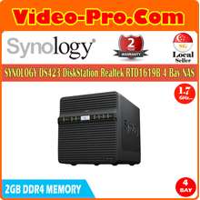 Synology : DS423 4BAY RTD1619B QC 1.7GHZ 2GB DDR4 2 X GBE 2 X USB 3.2