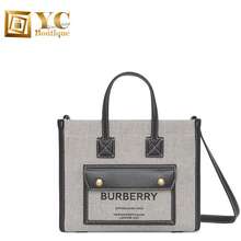 BURBERRY: tote bags for woman - Beige  Burberry tote bags 8072331 online  at