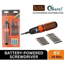 Black & Decker Pivot 6V Battery Screwdriver Drill Driver Bit Set Lot