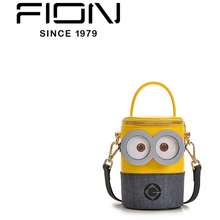 FION Minions Denim with Leather Backpack - Earphone