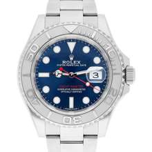 Pre-owned Yacht-Master Automatic Blue Dial Mens