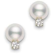 mikimoto 8mm pearl stud earrings