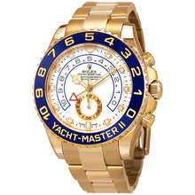Yacht-Master II Automatic White Dial Mens 18kt