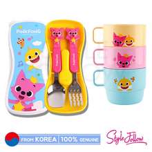 Pink Fong Baby Shark Mini Cup Set for Kid 7.6 OZ 3PCS 