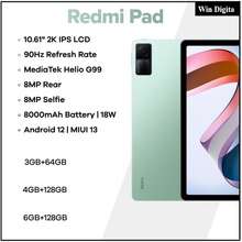 Global ROM Xiaomi Redmi Pad 4GB / 6GB 128GB Tablets 90Hz 10.61 2K