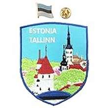 A-One Tallin Old Town Gift Patch + Estonia Metal