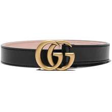 leather double g belt