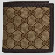  Gucci Men's Beige GG Canvas Bi-fold Wallet 150413