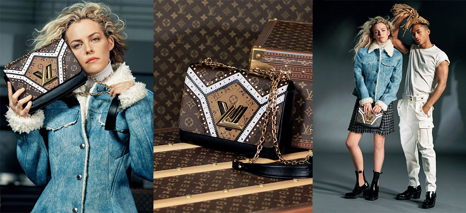 Louis Vuitton Twist Chain MM Monogram Canvas & Leather Brogue