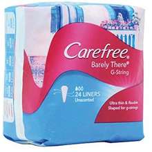 CAREFREE BARELY THERE G-String Liners Price, Singapore March, 2024